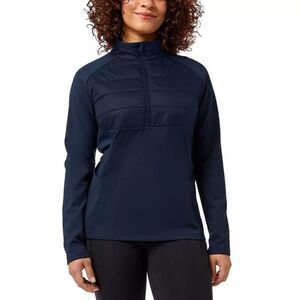 32 Degrees Top Womens L or XL Quilted Half Zip Fleece Lined Gorpcore Outdoor